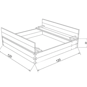 Axi Sport Et Activités D'extérieur>Bac à Sable en Bois pour Enfant