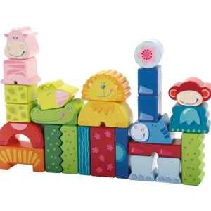Haba Blocs, Briques Et Planchettes De Construction>Blocs de Construction en Bois - Animaux rieurs