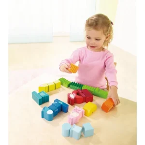 Haba Blocs, Briques Et Planchettes De Construction>Blocs de Construction en Bois - Animaux rieurs