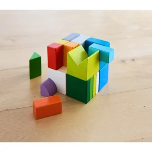 Haba Blocs, Briques Et Planchettes De Construction>Blocs de Construction en Bois - Défi 8 cubes