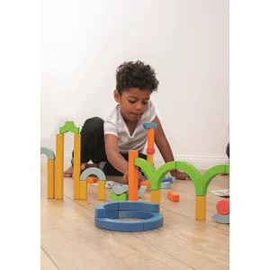 Beleduc Blocs, Briques Et Planchettes De Construction>Blocs de Construction en Bois - Imagination au défi