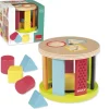 Goula Jouets À Empiler Et À Encastrer>Boîte à Formes en Bois Bébé - Tambour