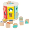 Small Foot Jouets À Empiler Et À Encastrer>Boîte à Formes en Bois pour Bébé - Rouleau