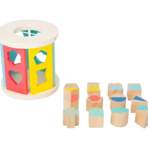 Small Foot Jouets À Empiler Et À Encastrer>Boîte à Formes en Bois pour Bébé - Rouleau