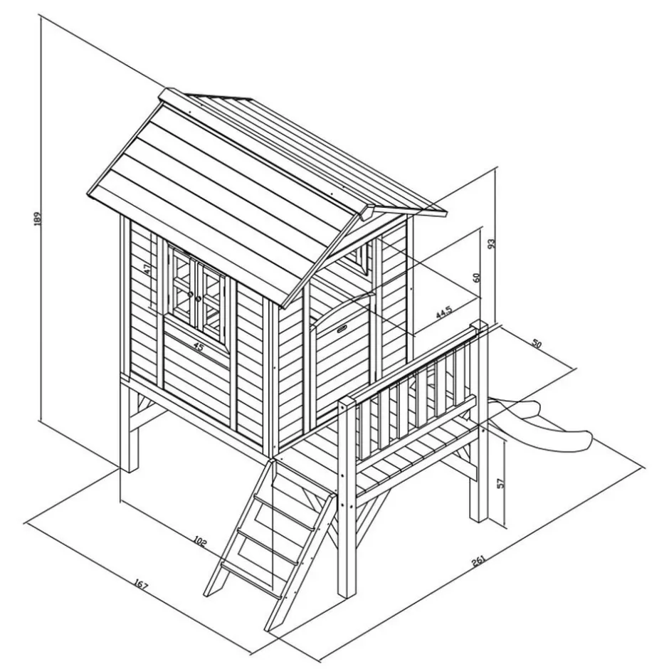 cabane_sur_pilotis_en_boi_6.webp Axi Portiques, Balançoires Et Structures De Jeux>Cabane sur Pilotis en Bois pour Enfant