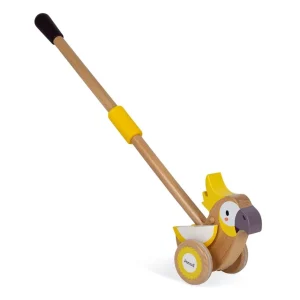 Janod Jouets À Tirer Et À Pousser>Cacatoès à Pousser en Bois pour Bébé