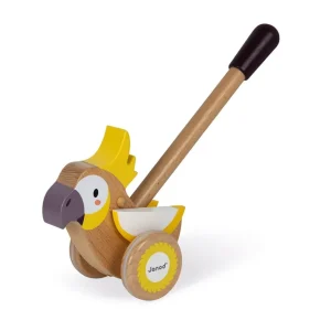Janod Jouets À Tirer Et À Pousser>Cacatoès à Pousser en Bois pour Bébé