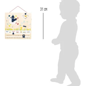 Small Foot Heure Et Temps>Calendrier horloge éducatifs en bois pour enfant