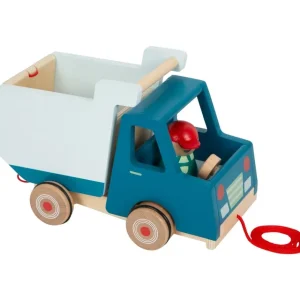 Small Foot Jouets À Tirer Et À Pousser>Camion Benne à Tirer en Bois pour Bébé