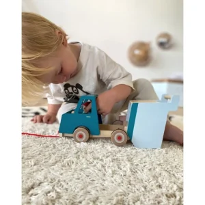 Small Foot Jouets À Tirer Et À Pousser>Camion Benne à Tirer en Bois pour Bébé