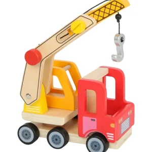 Small Foot Véhicules Et Garages>Camion Grue en Bois pour Enfant