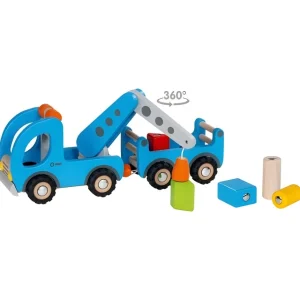 Goki Véhicules Et Garages>Camion Plateau-Grue en Bois pour Enfant