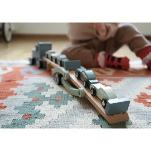 Small Foot Véhicules Et Garages>Camion Porte Voitures en Bois pour Enfant