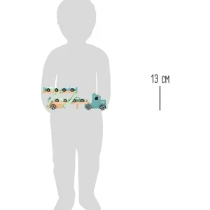 Small Foot Véhicules Et Garages>Camion Porte Voitures en Bois pour Enfant