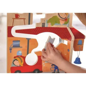 Haba Circuits Et Cascades>Cascade de Roues en Bois La vie en Caserne Enfant