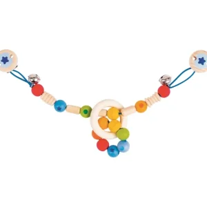 Heimess Premiers Jeux D'éveil Et Accessoires Bébé>Chaine de poussette avec hochet amovible en bois