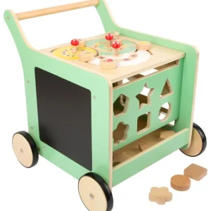 Small Foot Trotteurs Et Chariots De Marche>Chariot de marche bucolique en bois pour bébé