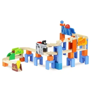 Wonderworld Circuits À Billes En Bois>Circuit à Billes en Bois - Double Course