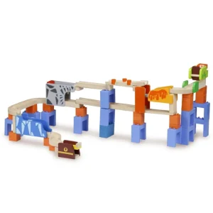 Wonderworld Circuits À Billes En Bois>Circuit à Billes en Bois - Double Course