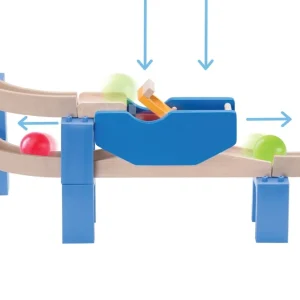 Wonderworld Circuits À Billes En Bois>Circuit à Billes en Bois - Montagnes Russes