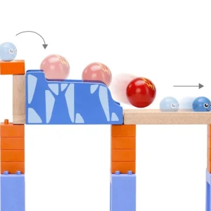 Wonderworld Circuits À Billes En Bois>Circuit à Billes en Bois - Double Course