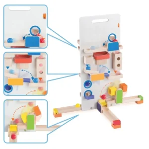 Wonderworld Circuits À Billes En Bois>Circuit à Billes en Bois - Descente Verticale