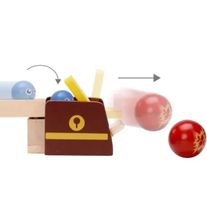 Wonderworld Circuits À Billes En Bois>Circuit à Billes en Bois - Double Course