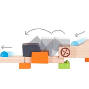 Wonderworld Circuits À Billes En Bois>Circuit à Billes en Bois pour Enfant - Élévateur