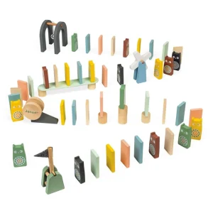Janod Blocs, Briques Et Planchettes De Construction>Circuit de Dominos en Bois - Sweet Cocoon