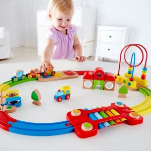Hape Toys Circuits Et Cascades>Circuit de train en bois pour enfants - Mélomane