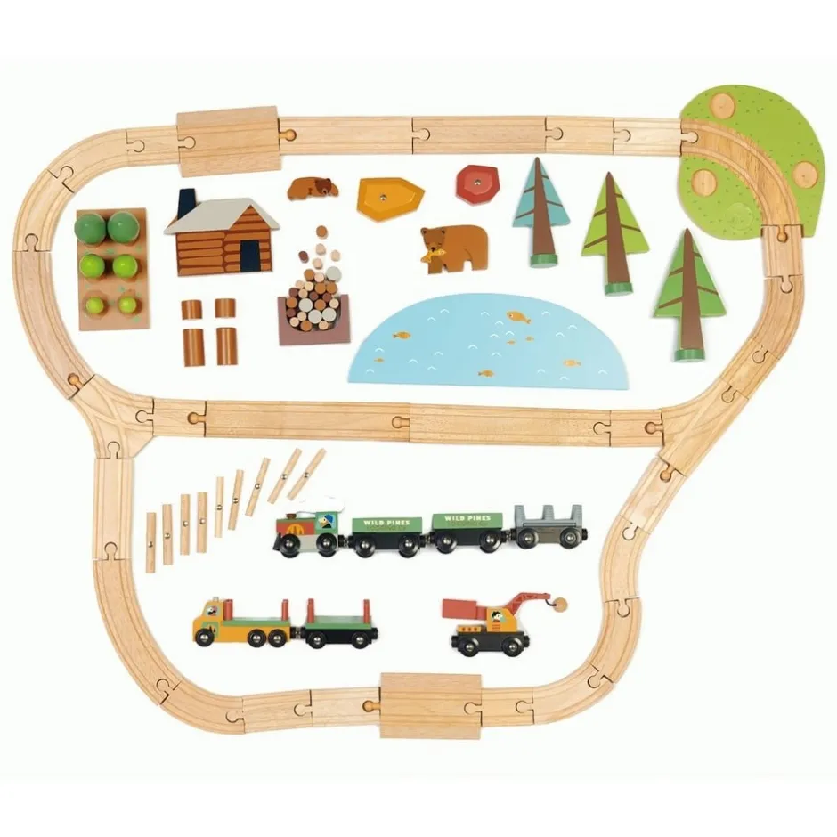circuit_de_train_en_bois__10.webp Tender Leaf Circuits De Train>Circuit de Train en Bois pour Enfant - En Forêt