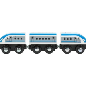 Small Foot Circuits De Train>Circuit de train en bois - Le pont bleu - Jeux de construction