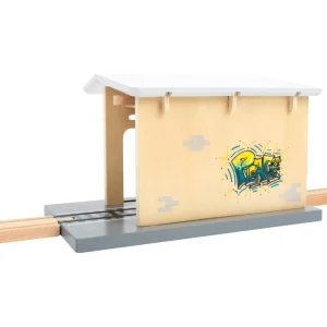 Small Foot Circuits De Train>Circuit de train en bois - Gare de marchandises - Jeux de construction