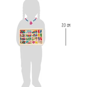 Small Foot Loisirs Créatifs>Coffret de Perles en Bois à Enfiler - Champêtre