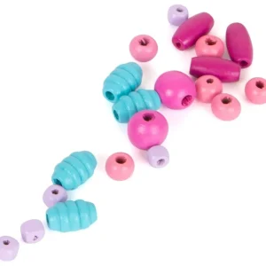 Small Foot Loisirs Créatifs>Coffret de Perles en Bois à Enfiler Douceur Printanière