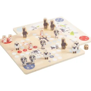 Small Foot Jeux De Plateau>Coffret Multi-Jeux de Société Bois Courses Folles à la Ferme