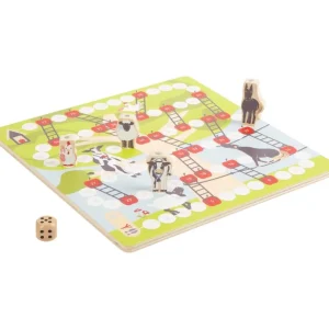 Small Foot Jeux De Plateau>Coffret Multi-Jeux de Société Bois Courses Folles à la Ferme