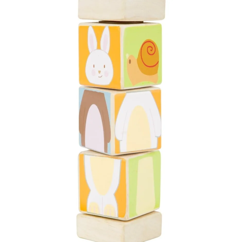 cubes_rotatifs_en_bois_an_0.webp Small Foot Puzzles Premier Âge>Cubes rotatifs en bois Animaux - Jeux d'éveil bébé