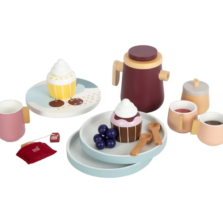 dinette_en_bois_pour_enfa_2-4.webp Small Foot Cuisines, Dinettes Et Marchandes>Dinette en Bois pour Enfant C'est l'Heure du Thé