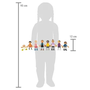 Small Foot Maisons De Poupées Et Accessoires>Figurine en Bois pour Enfant - Ma grande famille