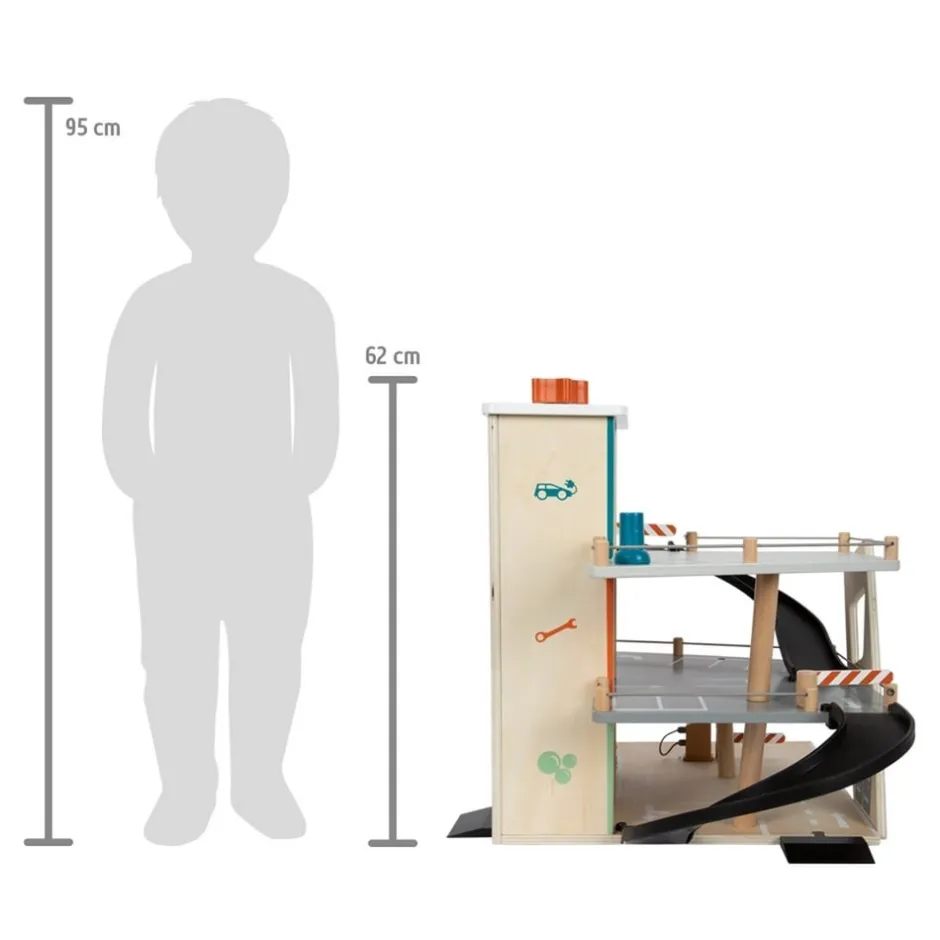garage__voitures_en_bois__28.webp Small Foot Véhicules Et Garages>Garage à Voitures en Bois pour Enfant