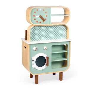 Janod Cuisines, Dinettes Et Marchandes>Grande Cuisine en Bois pour Enfant Cooker Reverso