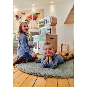 Janod Cuisines, Dinettes Et Marchandes>Grande Cuisine en Bois pour Enfant Cooker Reverso
