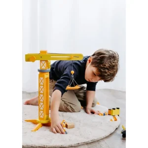 Small Foot Véhicules Et Garages>Grue de Chantier en Bois pour Enfant