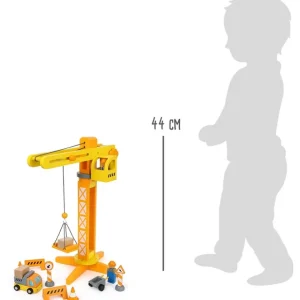 Small Foot Véhicules Et Garages>Grue de Chantier en Bois pour Enfant