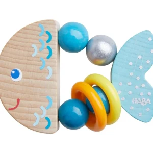 Haba Premiers Jeux D'éveil Et Accessoires Bébé>Hochet en Bois Bébé - Come un poisson dans l'eau