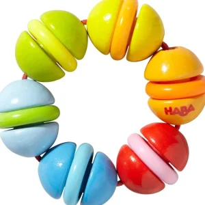 Haba Premiers Jeux D'éveil Et Accessoires Bébé>Hochet en Bois pour Bébé - Farandole de couleurs