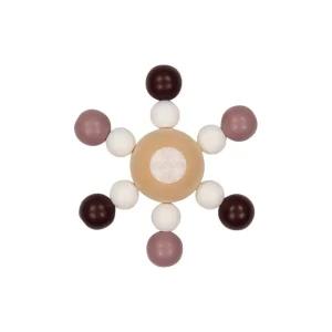 Heimess Premiers Jeux D'éveil Et Accessoires Bébé>Hochet en bois pour bébé Flocon - Jeu d'éveil