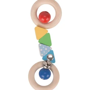 Heimess Premiers Jeux D'éveil Et Accessoires Bébé>Hochet flexible en bois Bébé - Couleurs en fête