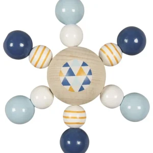 Heimess Premiers Jeux D'éveil Et Accessoires Bébé>Hochet flocon en bois pour bébé - Tendance marine